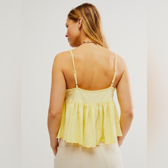 Free People Kayla Tank Top in Pineapple Juice in Size Small - Picture 3 of 3